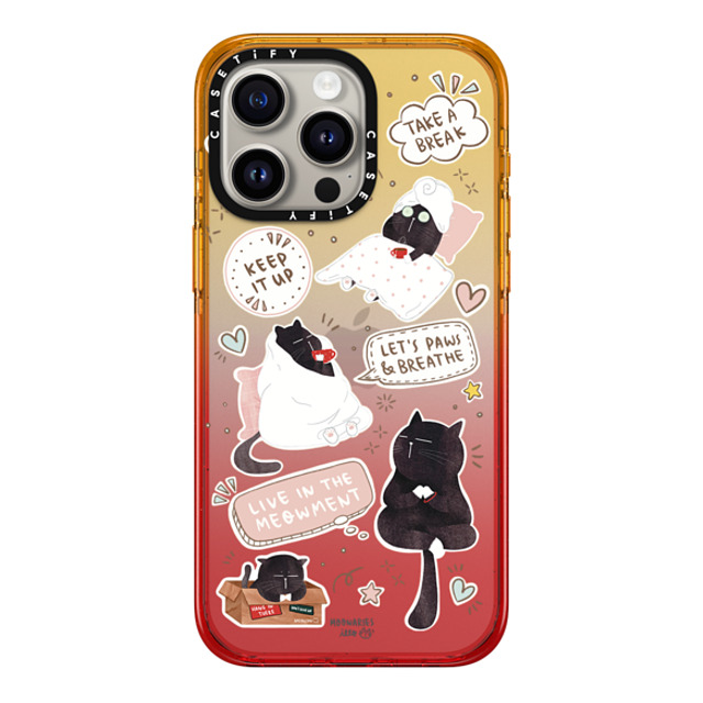 moonariesillo x CASETiFY iPhone 15 Pro Max Case Cat,Animal Peach Haze Impact Case Self care is health care sticker case by Moonaries illo Mother's Day moonariesillo x CASETiFY iPhone 15 Pro Max Case Cat,Animal Peach Haze Impact Case Self care is health care sticker case by Moonaries illo Mother's Day