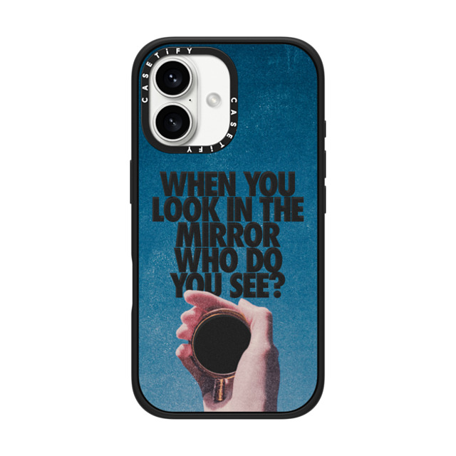 Okiden x CASETiFY iPhone 16 ケース マットブラック インパクトケース MagSafe対応 WHEN YOU LOOK IN THE MIRROR WHO DO YOU SEE? by Okiden Father's Day Okiden x CASETiFY iPhone 16 ケース マットブラック インパクトケース MagSafe対応 WHEN YOU LOOK IN THE MIRROR WHO DO YOU SEE? by Okiden Father's Day
