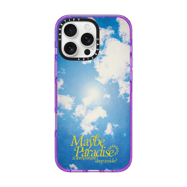 Okiden x CASETiFY iPhone 16 Pro Max ケース パープル インパクトケース Maybe Paradise is Somewhere Deep Inside? by Okiden Back to School Okiden x CASETiFY iPhone 16 Pro Max ケース パープル インパクトケース Maybe Paradise is Somewhere Deep Inside? by Okiden Back to School