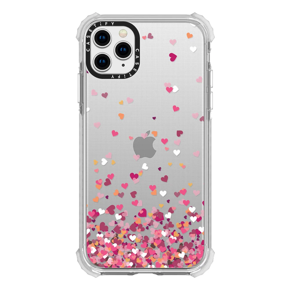 Ultra Impact iPhone 11 Pro Max Case - Confetti Hearts