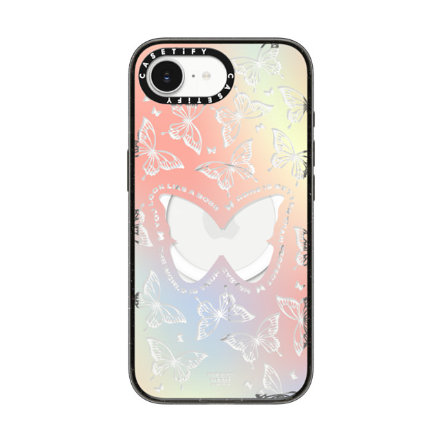 Insert Name Here x CASETiFY iPhone 16e Case Butterfly,Pastel Black Impact Case MagSafe Compatible You Give Me Butterflies Back to School Insert Name Here x CASETiFY iPhone 16e Case Butterfly,Pastel Black Impact Case MagSafe Compatible You Give Me Butterflies Back to School