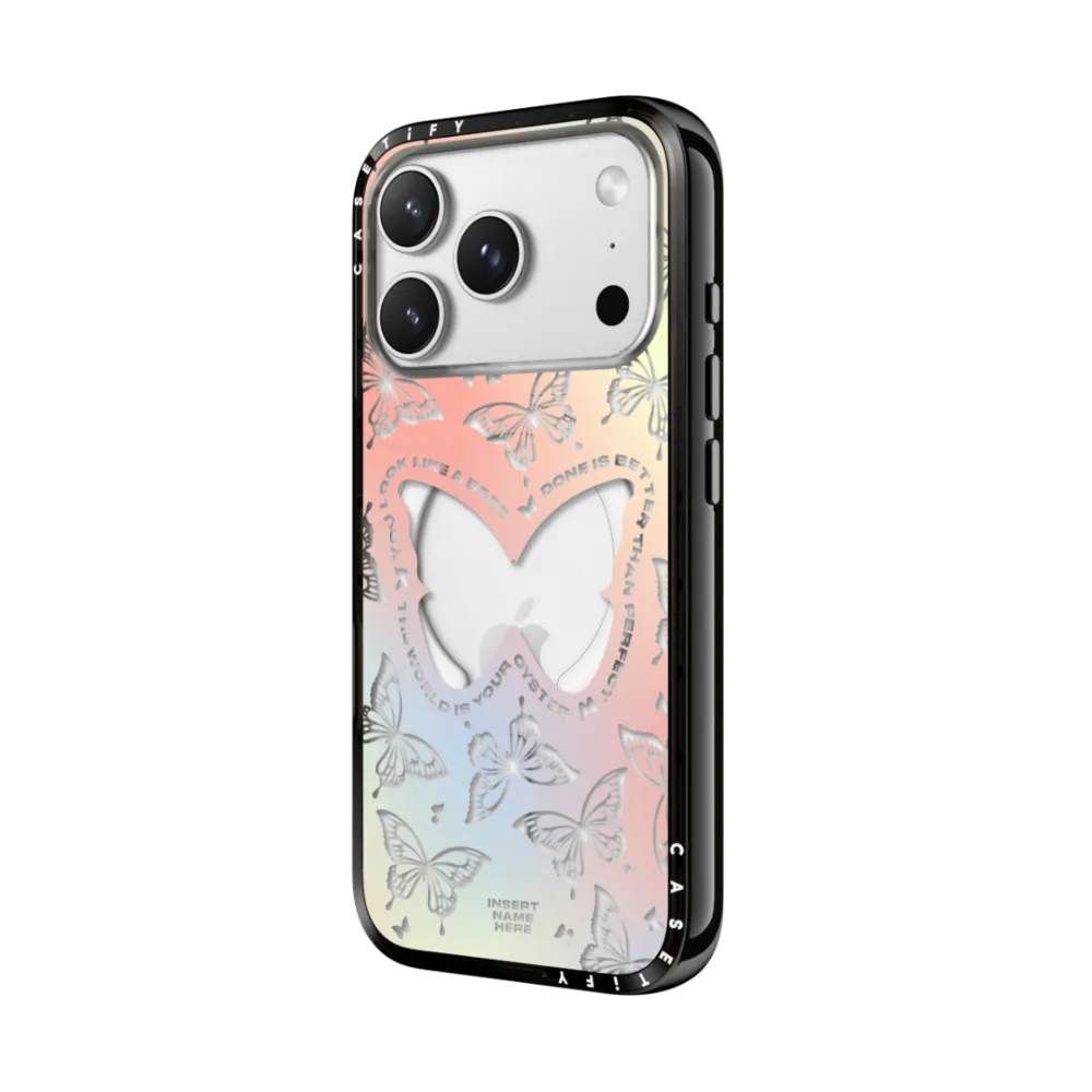 Compact iPhone 17 Pro Max Case MagSafe Compatible - You Give Me Butterflies