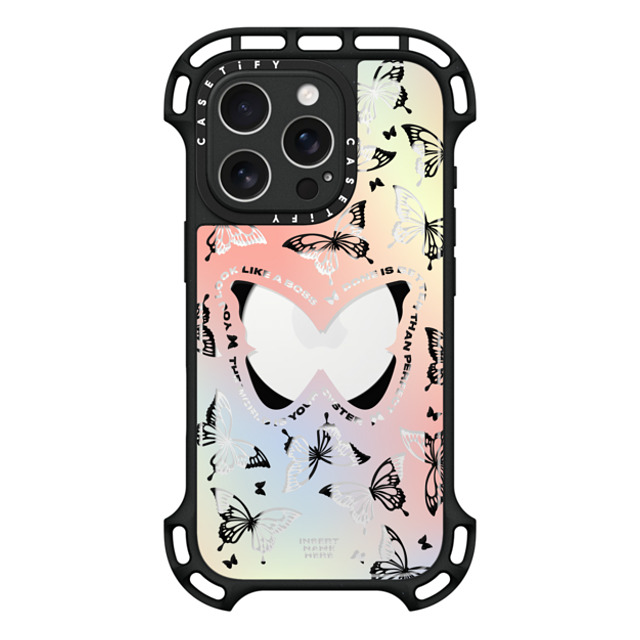 Insert Name Here x CASETiFY iPhone 16 Pro Case Black ウルトラ バウンスケース MagSafe対応 You Give Me Butterflies Insert Name Here x CASETiFY iPhone 16 Pro Case Black ウルトラ バウンスケース MagSafe対応 You Give Me Butterflies