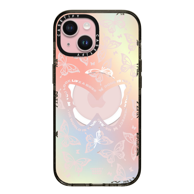 Insert Name Here x CASETiFY iPhone 15 Case Butterfly,Pastel Black Impact Case MagSafe Compatible You Give Me Butterflies Back to School Insert Name Here x CASETiFY iPhone 15 Case Butterfly,Pastel Black Impact Case MagSafe Compatible You Give Me Butterflies Back to School