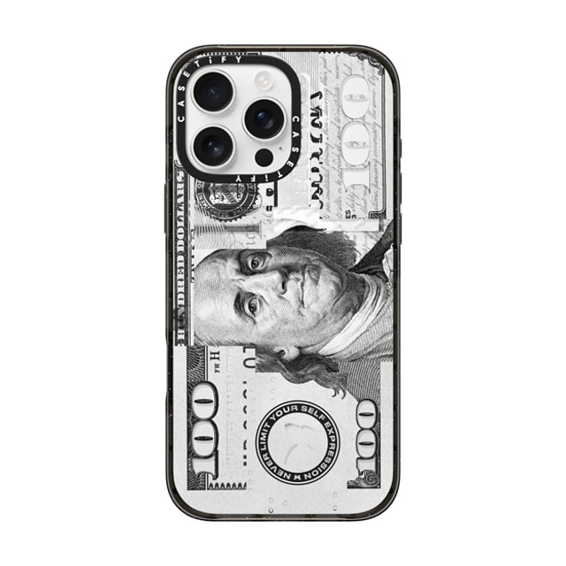 Insert Name Here x CASETiFY iPhone 16 Pro Max ケース ブラック インパクトケース MagSafe対応 Show Me The Money