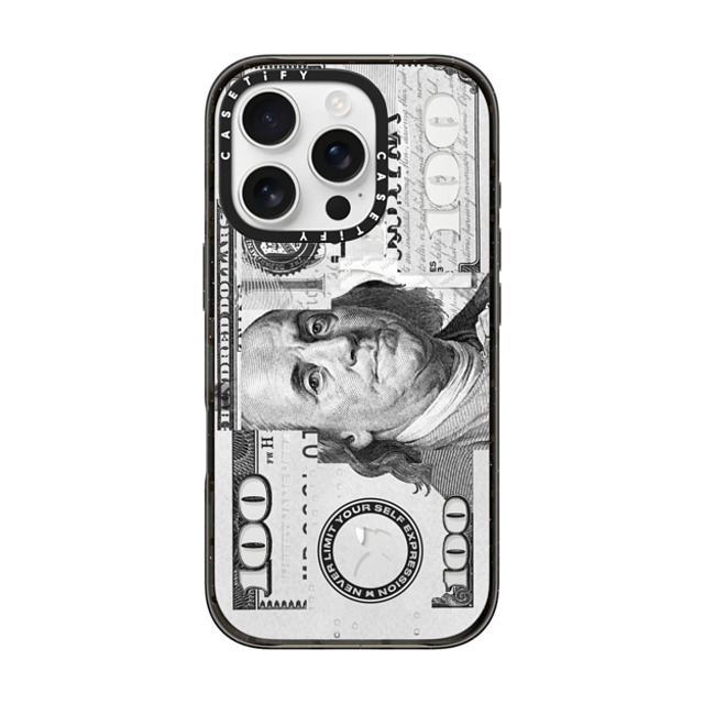 Insert Name Here x CASETiFY iPhone 16 Pro ケース ブラック インパクトケース MagSafe対応 Show Me The Money