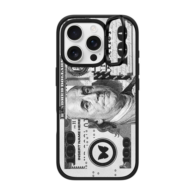 Insert Name Here x CASETiFY iPhone 16 Pro ケース マットブラック インパクトリングスタンドケース MagSafe対応 Show Me The Money