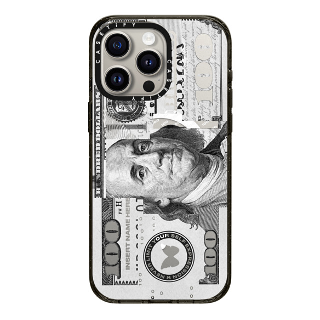 Insert Name Here x CASETiFY iPhone 15 Pro Max ケース ブラック インパクトケース MagSafe対応 Show Me The Money