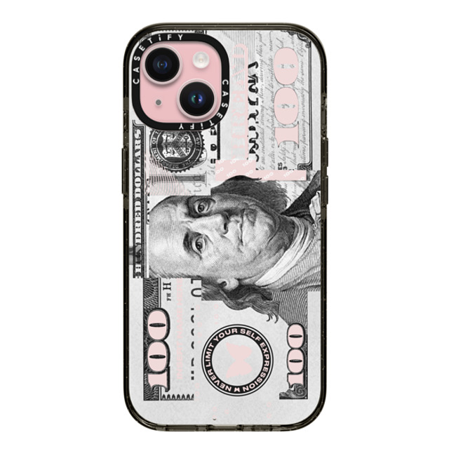 Insert Name Here x CASETiFY iPhone 15 ケース ブラック インパクトケース Show Me The Money