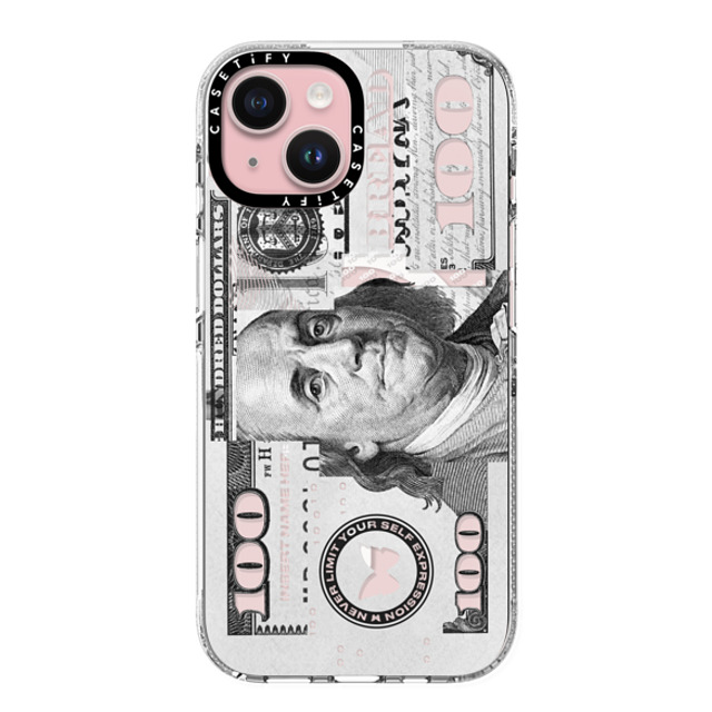 Insert Name Here x CASETiFY iPhone 15 ケース クリア クリア ケース MagSafe対応 Show Me The Money