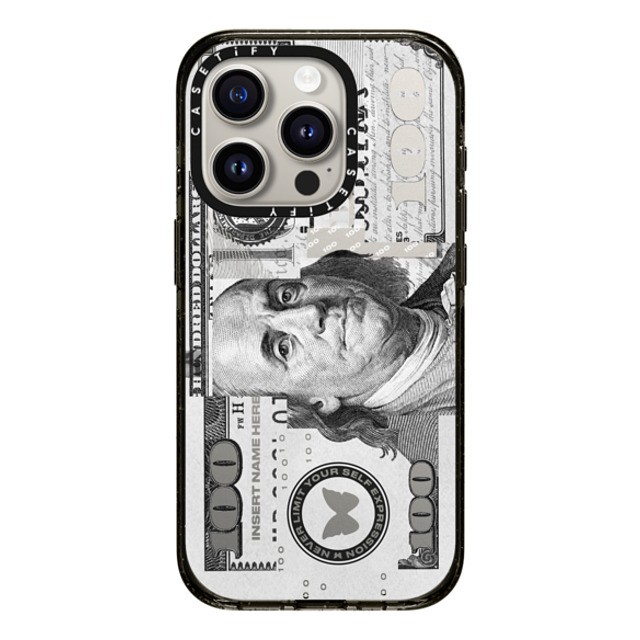 Insert Name Here x CASETiFY iPhone 15 Pro ケース ブラック インパクトケース Show Me The Money