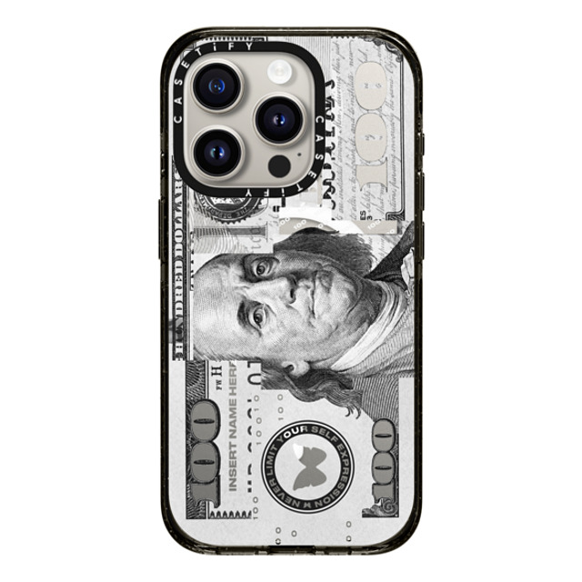 Insert Name Here x CASETiFY iPhone 15 Pro ケース ブラック インパクトケース MagSafe対応 Show Me The Money