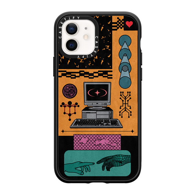 Other Minerals x CASETiFY iPhone 12 ケース Pattern,Geometric マットブラック インパクトケース Sequencer Father's Day Other Minerals x CASETiFY iPhone 12 ケース Pattern,Geometric マットブラック インパクトケース Sequencer Father's Day