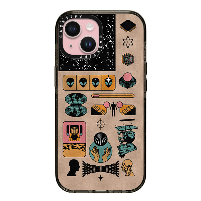 Other Minerals x CASETiFY iPhone 15 ケース Pattern,Geometric ブラック インパクトケース MagSafe対応 Developer Back to School Other Minerals x CASETiFY iPhone 15 ケース Pattern,Geometric ブラック インパクトケース MagSafe対応 Developer Back to School