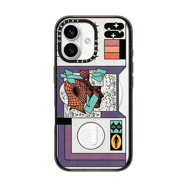 Other Minerals x CASETiFY iPhone 16 ケース ブラック インパクトケース MagSafe対応 All-Star by Other Minerals