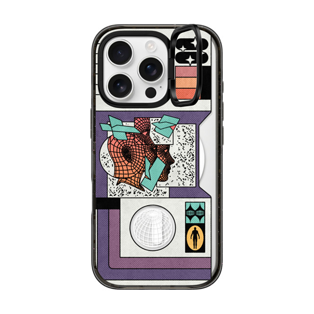 Other Minerals x CASETiFY iPhone 16 Pro ケース ブラック インパクトリングスタンドケース MagSafe対応 All-Star by Other Minerals