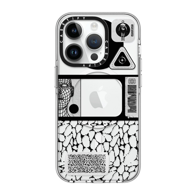 Other Minerals x CASETiFY iPhone 14 Pro Case Clear Clear Case MagSafe Compatible Latency by Other Minerals Other Minerals x CASETiFY iPhone 14 Pro Case Clear Clear Case MagSafe Compatible Latency by Other Minerals