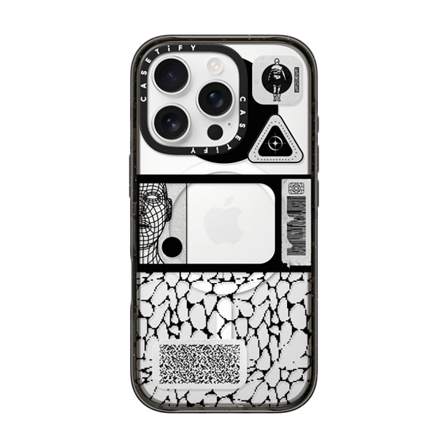 Other Minerals x CASETiFY iPhone 16 Pro Case Black Impact Case MagSafe Compatible Latency by Other Minerals Other Minerals x CASETiFY iPhone 16 Pro Case Black Impact Case MagSafe Compatible Latency by Other Minerals