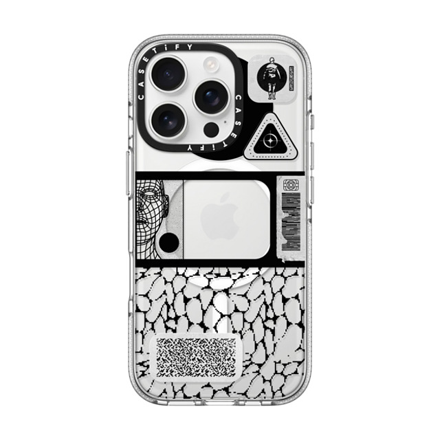 Other Minerals x CASETiFY iPhone 16 Pro ケース Sticker,Geometric クリア クリア ケース MagSafe対応 Latency by Other Minerals Back to School Other Minerals x CASETiFY iPhone 16 Pro ケース Sticker,Geometric クリア クリア ケース MagSafe対応 Latency by Other Minerals Back to School