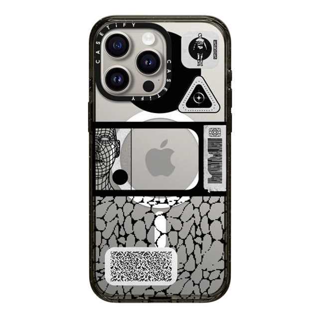 Other Minerals x CASETiFY iPhone 15 Pro Max Case Sticker,Geometric Black Impact Case MagSafe Compatible Latency by Other Minerals Back to School Other Minerals x CASETiFY iPhone 15 Pro Max Case Sticker,Geometric Black Impact Case MagSafe Compatible Latency by Other Minerals Back to School
