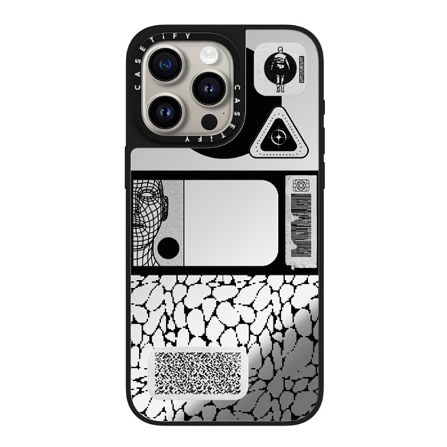 Other Minerals x CASETiFY iPhone 15 Pro Max Case Silver on Black ミラーケース MagSafe対応 Latency by Other Minerals Other Minerals x CASETiFY iPhone 15 Pro Max Case Silver on Black ミラーケース MagSafe対応 Latency by Other Minerals