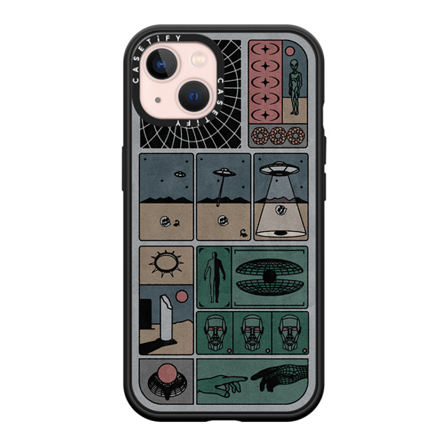 Other Minerals x CASETiFY iPhone 13 ケース マットブラック インパクトケース MagSafe対応 Research by Other Minerals