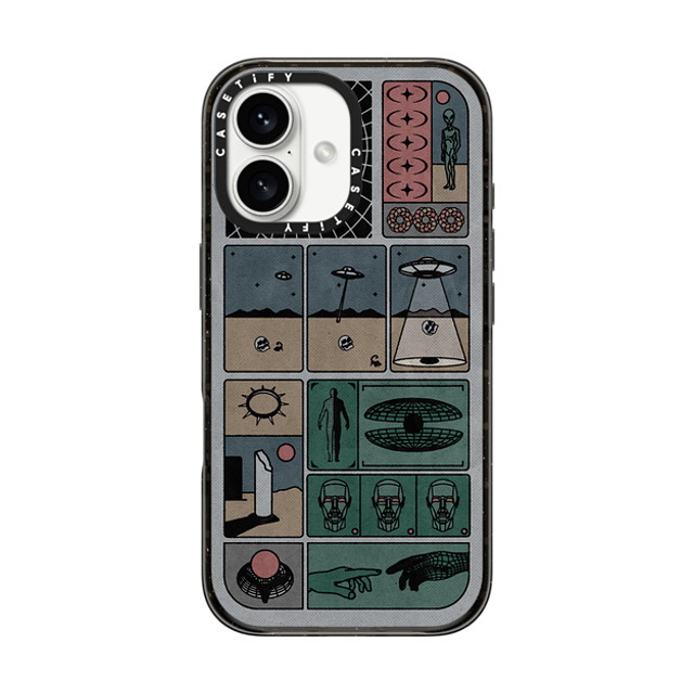 Other Minerals x CASETiFY iPhone 16 ケース ブラック インパクトケース Research by Other Minerals