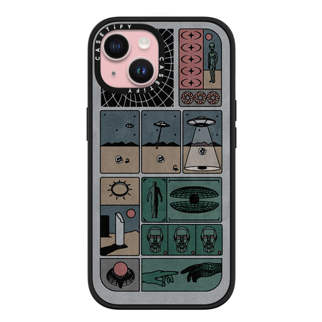 Other Minerals x CASETiFY iPhone 15 ケース マットブラック インパクトケース MagSafe対応 Research by Other Minerals