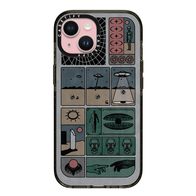 Other Minerals x CASETiFY iPhone 15 ケース ブラック インパクトケース Research by Other Minerals