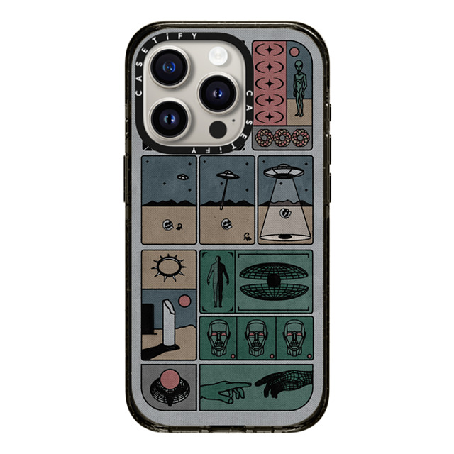 Other Minerals x CASETiFY iPhone 15 Pro ケース ブラック インパクトケース MagSafe対応 Research by Other Minerals