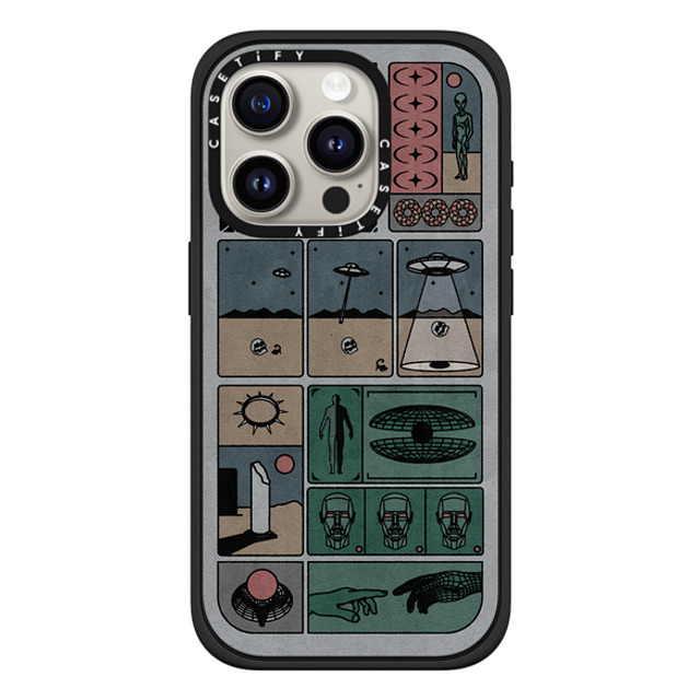 Other Minerals x CASETiFY iPhone 15 Pro ケース マットブラック インパクトケース MagSafe対応 Research by Other Minerals