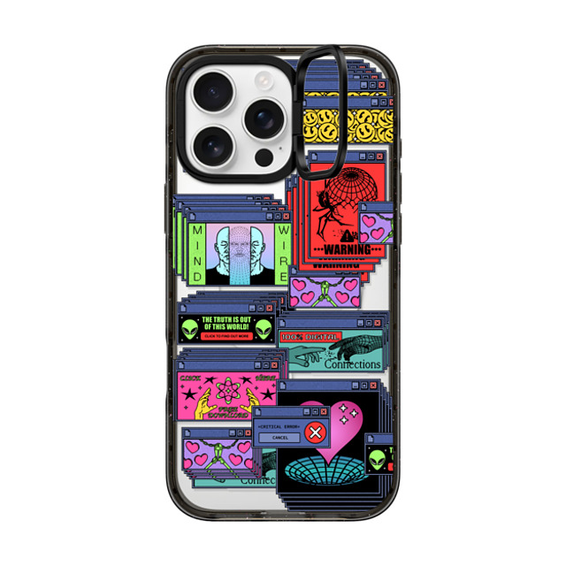 Other Minerals x CASETiFY iPhone 16 Pro Max ケース ブラック インパクトリングスタンドケース MagSafe対応 Pop-Up by Other Minerals