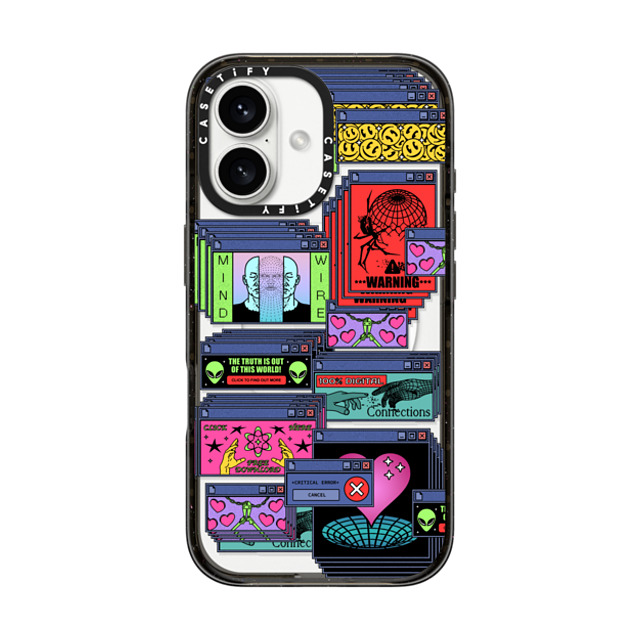 Other Minerals x CASETiFY iPhone 16 ケース ブラック インパクトケース MagSafe対応 Pop-Up by Other Minerals