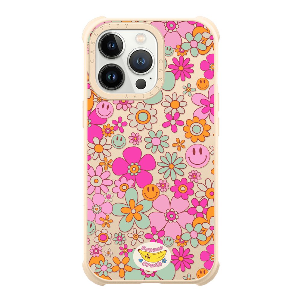 Ultra Compostable iPhone 13 Pro Case - Groovy Pattern Clear