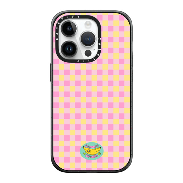 Banana Crush x CASETiFY iPhone 14 Pro ケース マットブラック インパクトケース MagSafe対応 Picnic