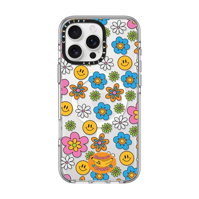 Banana Crush x CASETiFY iPhone 16 Pro Max ケース Y2K クリア クリア ケース MagSafe対応 Smile! Father's Day Banana Crush x CASETiFY iPhone 16 Pro Max ケース Y2K クリア クリア ケース MagSafe対応 Smile! Father's Day