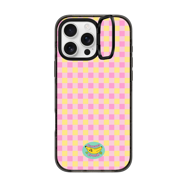 Banana Crush x CASETiFY iPhone 16 Pro Max ケース ブラック インパクトリングスタンドケース MagSafe対応 Picnic