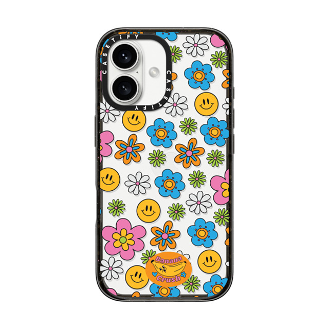 Banana Crush x CASETiFY iPhone 16 ケース Y2K ブラック インパクトケース Smile! Father's Day Banana Crush x CASETiFY iPhone 16 ケース Y2K ブラック インパクトケース Smile! Father's Day
