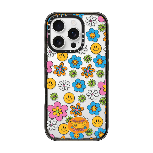 Banana Crush x CASETiFY iPhone 16 Pro ケース Y2K ブラック インパクトケース Smile! Father's Day Banana Crush x CASETiFY iPhone 16 Pro ケース Y2K ブラック インパクトケース Smile! Father's Day