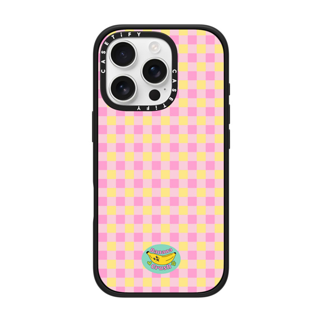 Banana Crush x CASETiFY iPhone 16 Pro ケース マットブラック インパクトケース MagSafe対応 Picnic