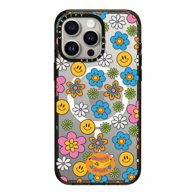 Banana Crush x CASETiFY iPhone 15 Pro Max ケース Y2K ブラック インパクトケース MagSafe対応 Smile! Father's Day Banana Crush x CASETiFY iPhone 15 Pro Max ケース Y2K ブラック インパクトケース MagSafe対応 Smile! Father's Day