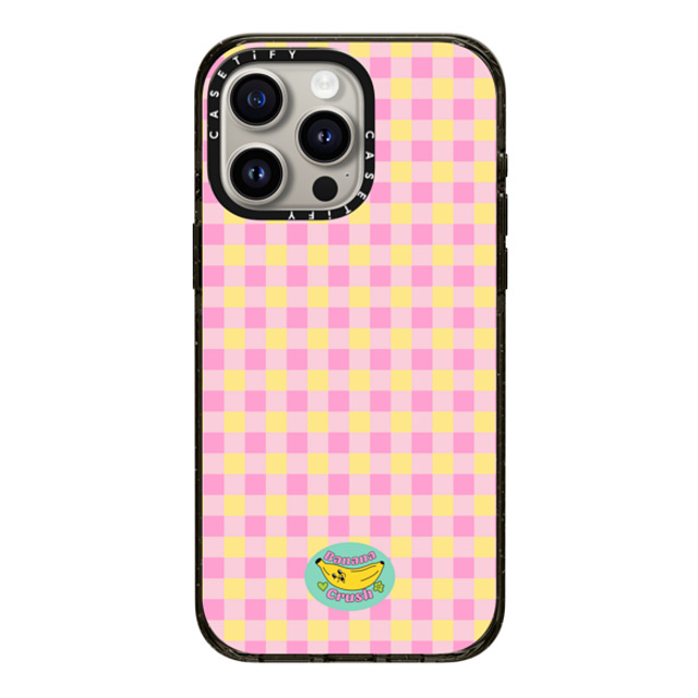 Banana Crush x CASETiFY iPhone 15 Pro Max ケース ブラック インパクトケース Picnic