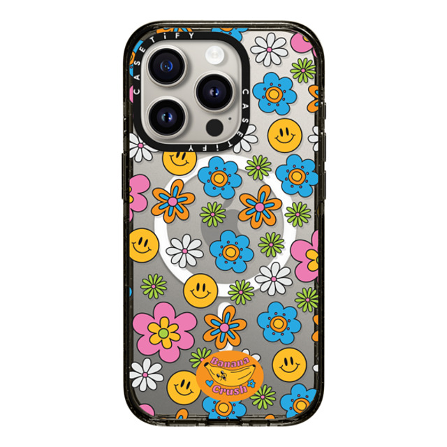 Banana Crush x CASETiFY iPhone 15 Pro ケース Y2K ブラック インパクトケース MagSafe対応 Smile! Father's Day Banana Crush x CASETiFY iPhone 15 Pro ケース Y2K ブラック インパクトケース MagSafe対応 Smile! Father's Day
