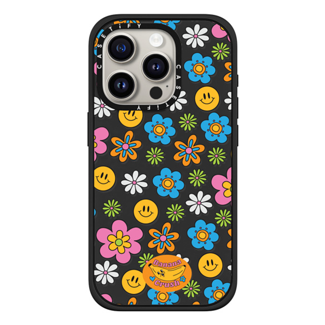 Banana Crush x CASETiFY iPhone 15 Pro ケース Y2K マットブラック インパクトケース MagSafe対応 Smile! Father's Day Banana Crush x CASETiFY iPhone 15 Pro ケース Y2K マットブラック インパクトケース MagSafe対応 Smile! Father's Day