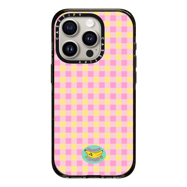 Banana Crush x CASETiFY iPhone 15 Pro ケース ブラック インパクトケース Picnic