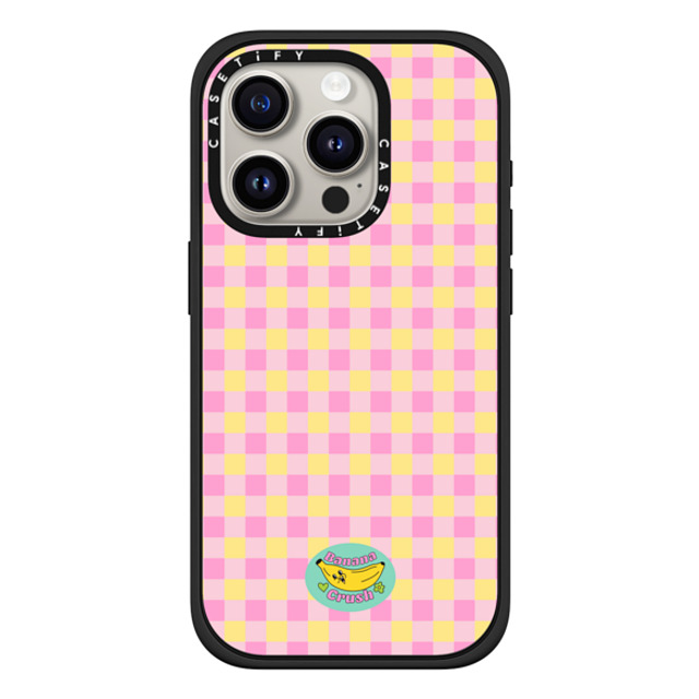 Banana Crush x CASETiFY iPhone 15 Pro ケース マットブラック インパクトケース MagSafe対応 Picnic