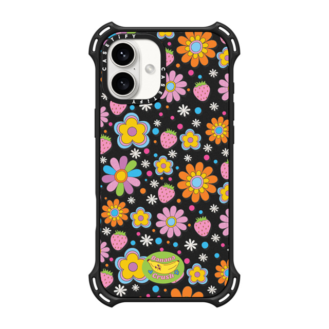 Banana Crush x CASETiFY iPhone 16 Plus ケース Floral,Nature マットブラック バウンスケース Flower Power Father's Day Banana Crush x CASETiFY iPhone 16 Plus ケース Floral,Nature マットブラック バウンスケース Flower Power Father's Day