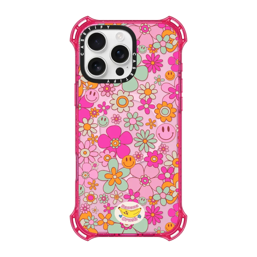 Bounce iPhone 16 Pro Max Case MagSafe Compatible - Groovy Pattern Clear