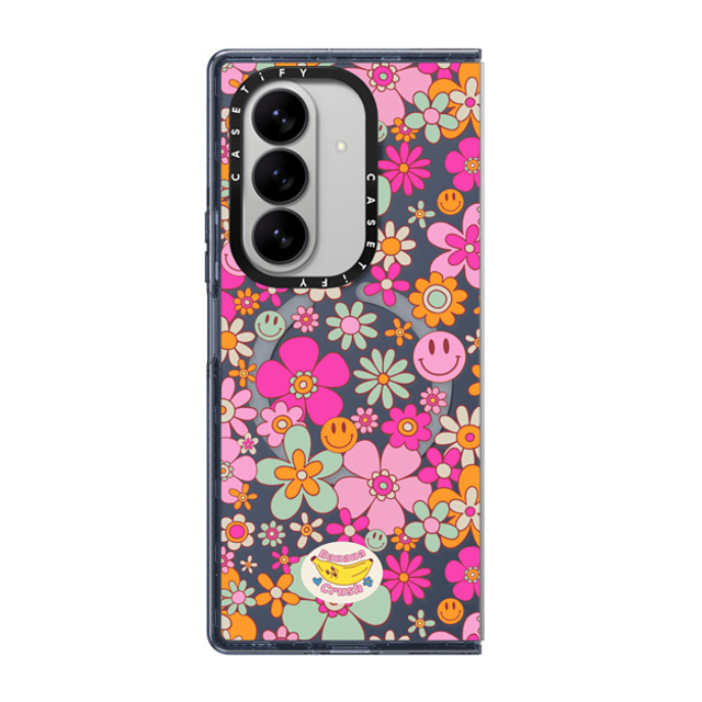 Banana Crush x CASETiFY Galaxy Z Fold7 Case Floral,Y2K ネイビー マグネット式 インパクトケース Groovy Pattern Clear New iPhone Banana Crush x CASETiFY Galaxy Z Fold7 Case Floral,Y2K ネイビー マグネット式 インパクトケース Groovy Pattern Clear New iPhone