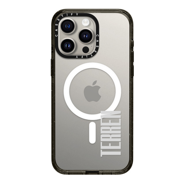 CASETiFY iPhone 15 Pro Max Case Black Impact Case MagSafe Compatible Custom Case - terren CASETiFY iPhone 15 Pro Max Case Black Impact Case MagSafe Compatible Custom Case - terren